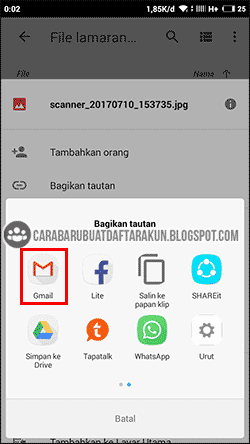 Cara Kirim Lamaran Lewat Email via Google Drive HP Android