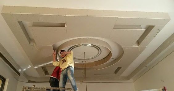 احدث كتلوجات ديكورات الجبس والجبسم بورد قبل وبعد التشطيب( 12 ) صوره من