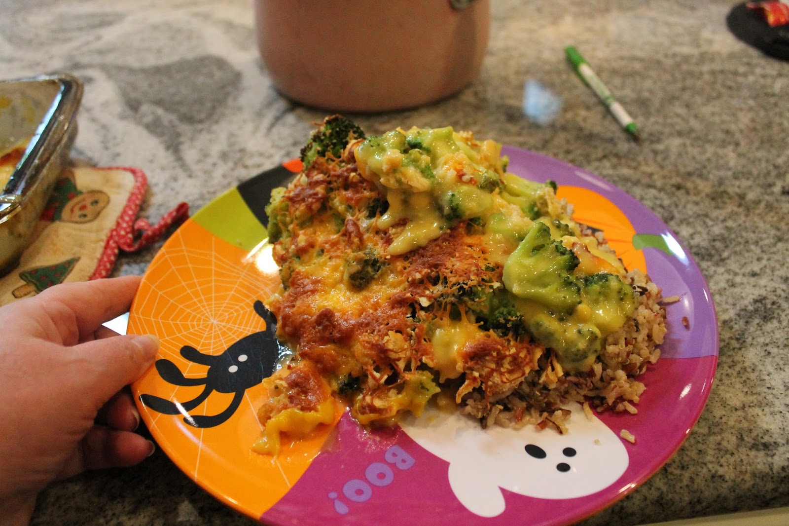 Dinner with the Grobmyers Cracker Barrel Broccoli Cheddar Cheese Chicken