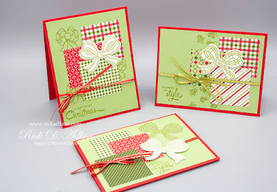 How to make 3 quick & easy Christmas Cards using the Gift Wrapped Bundle from Stampin' Up! click here to learn more!