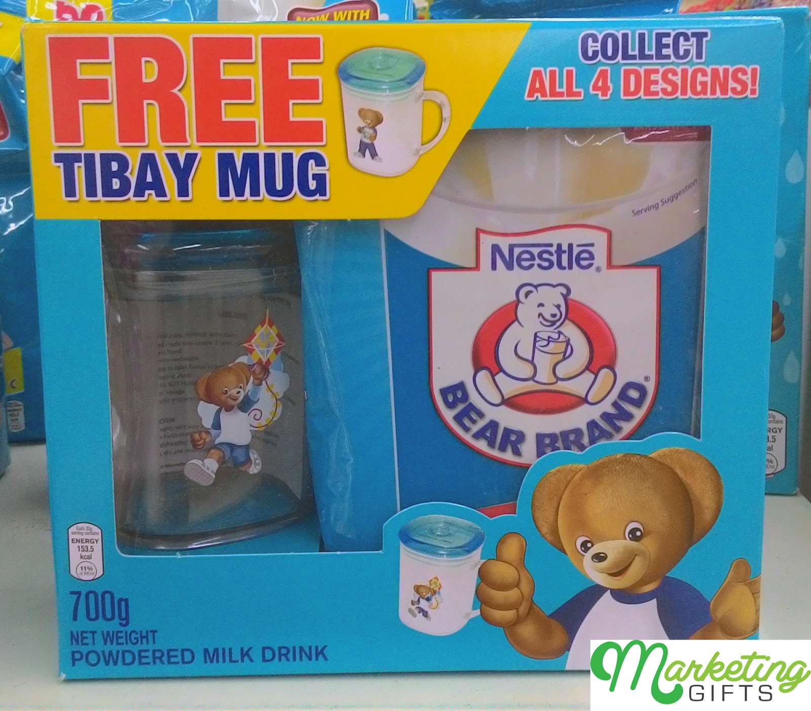 Marketing Gifts GWP from Nestlé Bear Brand Branded Mug with Lid
