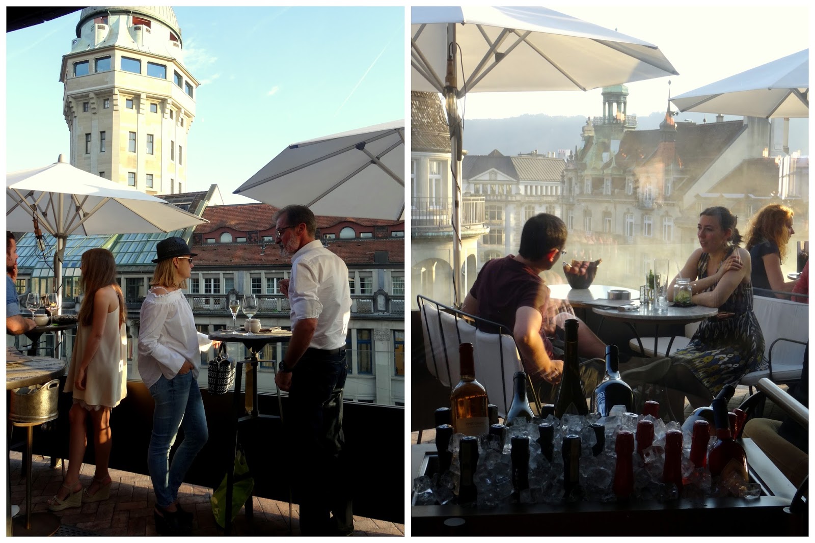 Zurich The “ooo Bar” aka Modissa Rooftop Bar where the beautiful