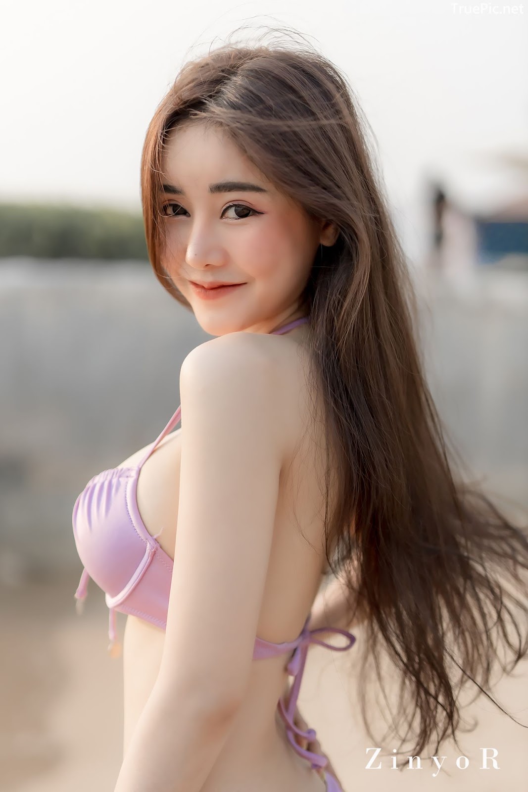 Image-Thailand-Sexy-Model-Blue-Jirarat-จิรารัตน์-ชานันโท-Blue-On-The-Beach-TruePic.net- Picture-1