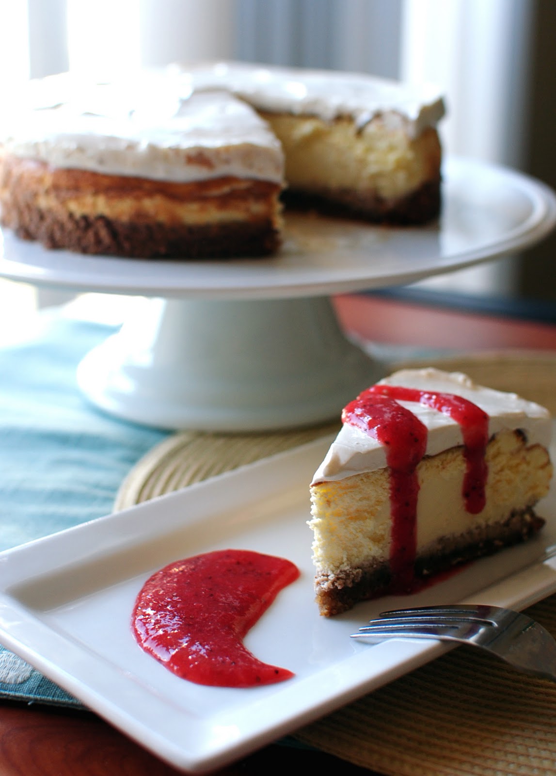 thebakedbeen sour cream cheesecake