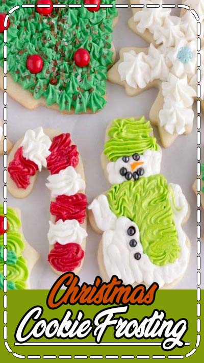 I've been perfecting my Christmas Sugar Cookies (cut outs) for 20+ years. This is the Christmas Cookie Frosting recipe I use to top them!