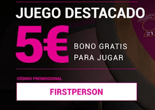 Regalo 5 euros Goldenpark Blackjack First Person 5-6 febrero 2021 Regalo 5 euros Goldenpark Blackjack First Person 5-6 febrero 2021