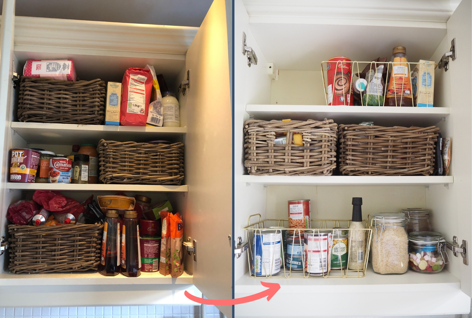 Decluttering my kitchen cupboards Dove Cottage