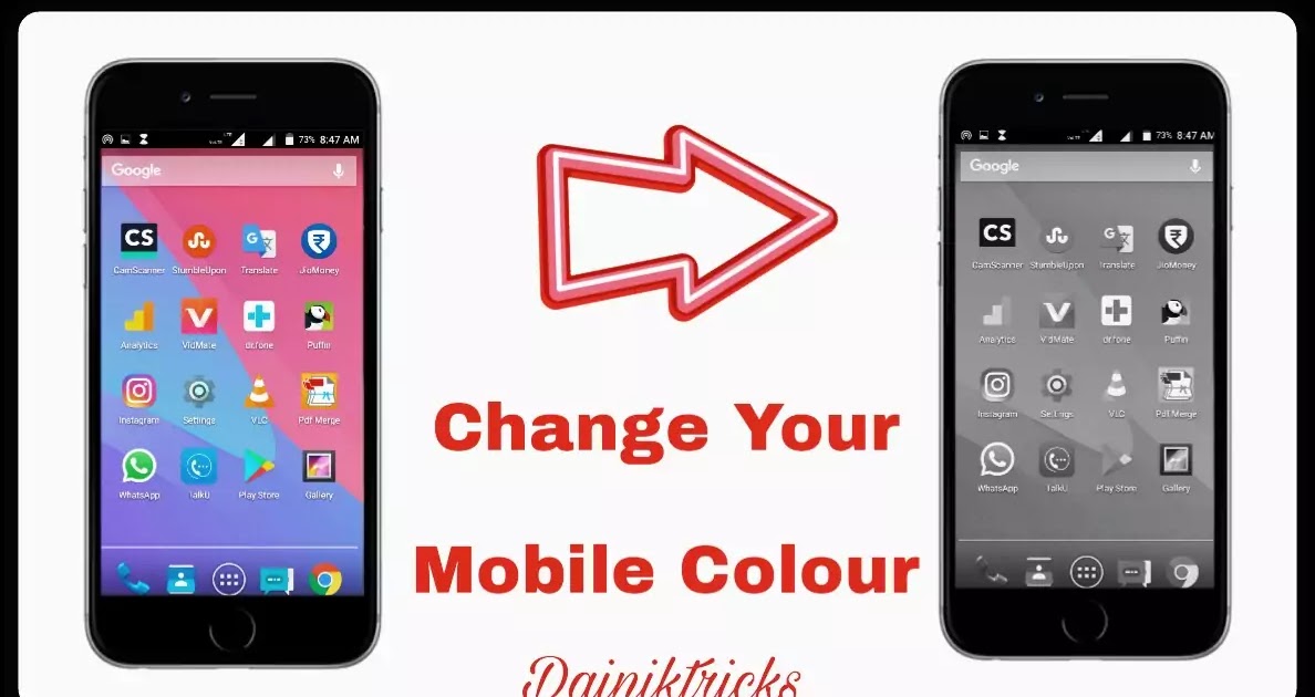 Android Mobile Ka Colour Kaise Change Kare