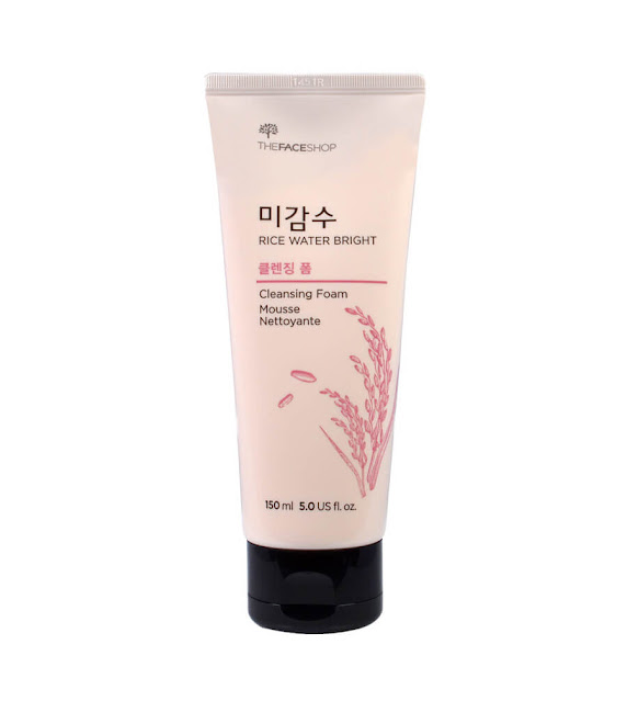 sua rua mat cho da kho mun The Face Shop Rice Water Bright Cleansing Foam