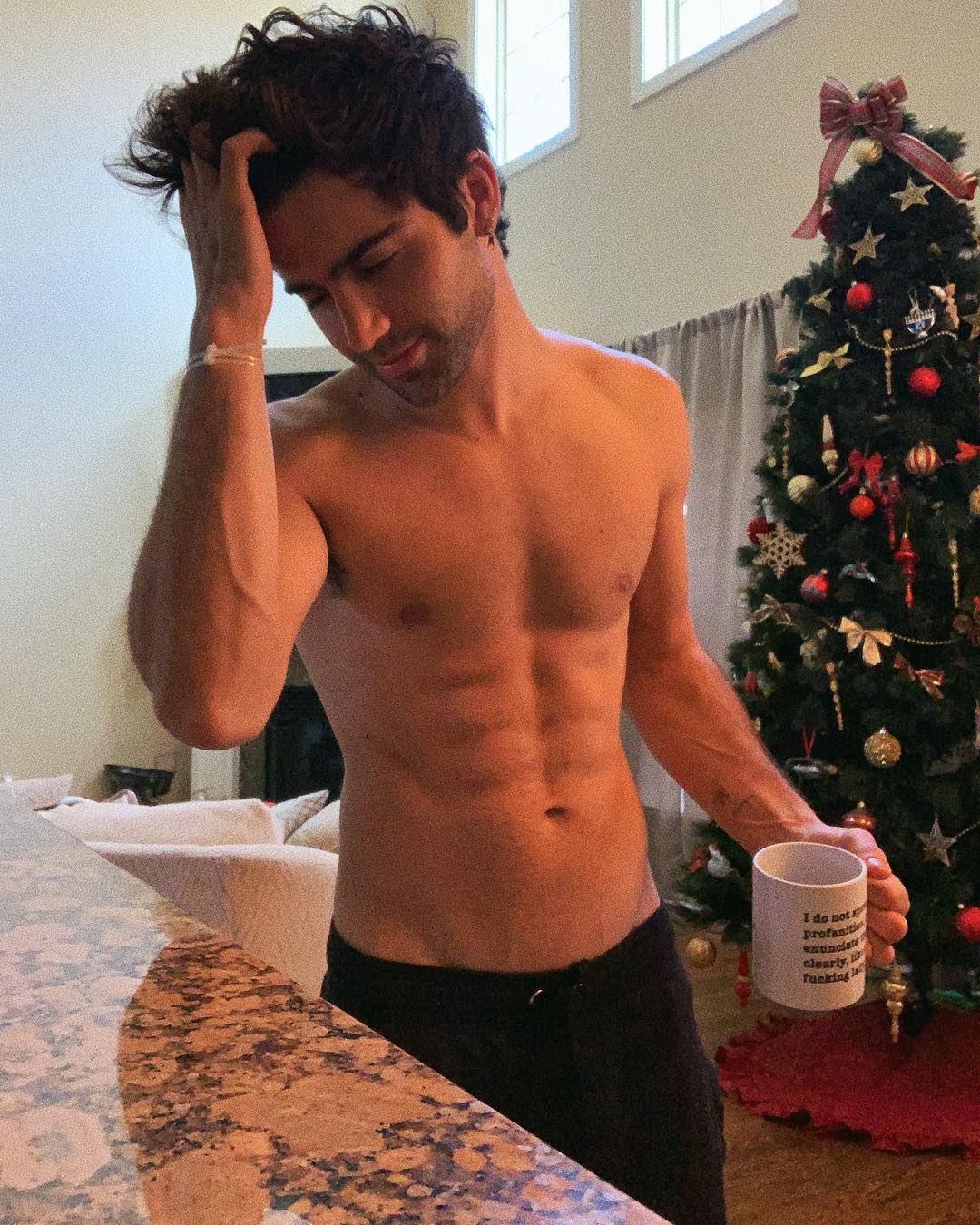 Max Ehrich shirtless IG pics.