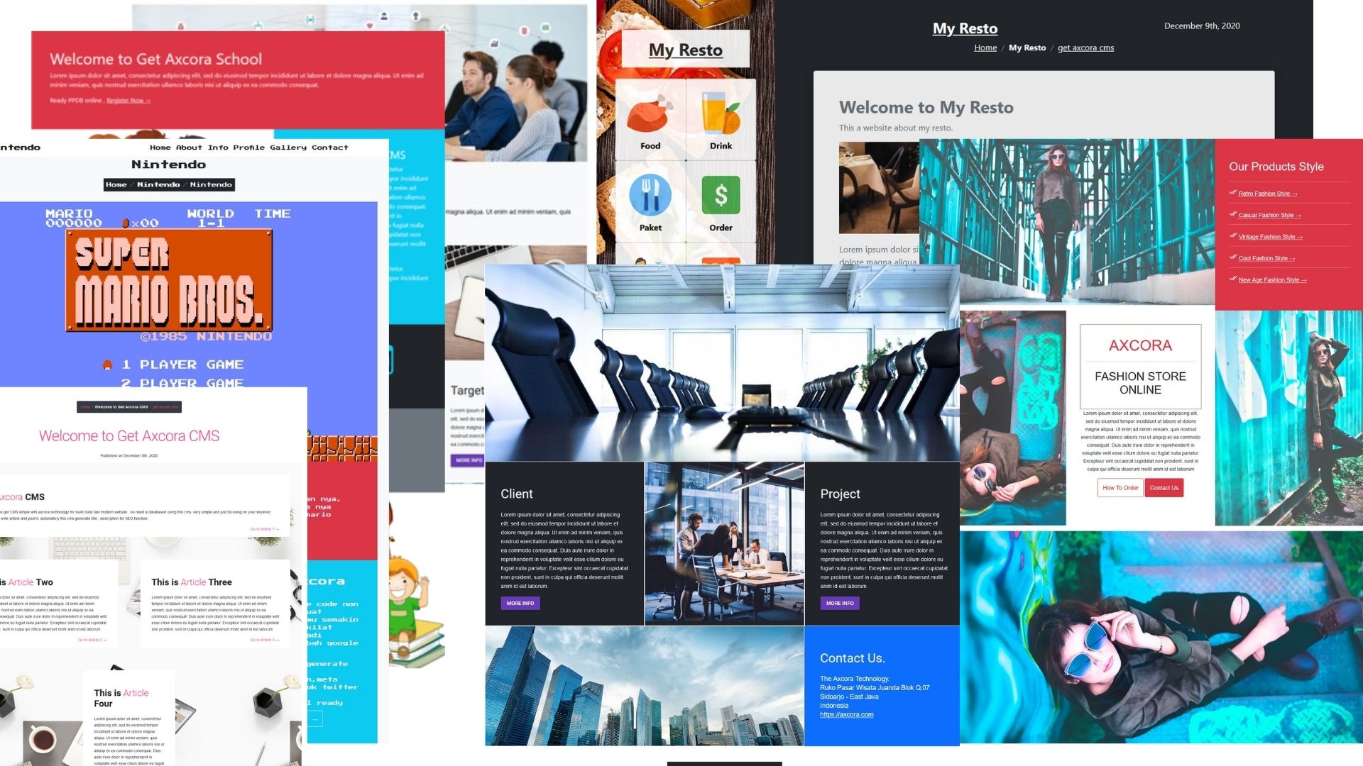 Demo for tailwind blog cms - choose a business / themes and see how tailwind blog cms works flawlessly