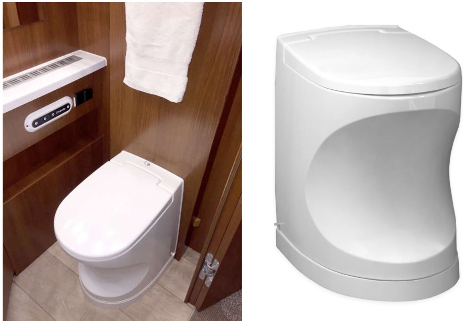 European Motorcaravanning The new WC for motorhomes, the latest in