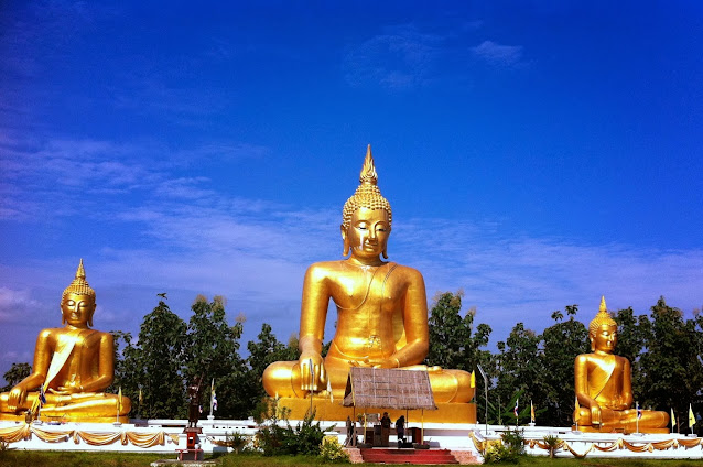 3 Sitting Buddha's in Nan province, North Thailand Destination Travel Guide Nan, North Thailand