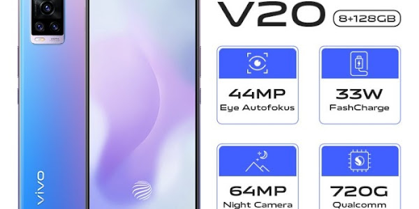 Vivo V20 Hp Terbaik dengan 3 Kamera - Spesifikasi dan Harga