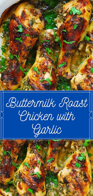 Buttermilk Roast Chicken with Garlic