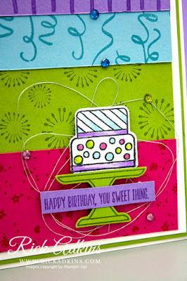 Piece of Cake Stamp Set, Birthday Background Stamp Set, Cake Builder Punch, Rick Adkins, Stampin' Up