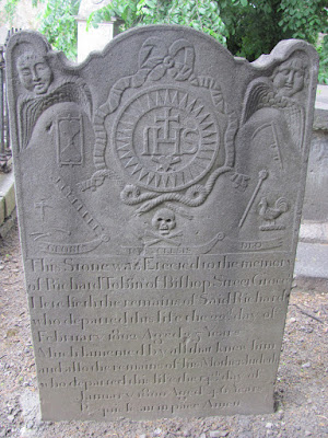 A decorated gravestone at Donnybrook Cemetery Dublin