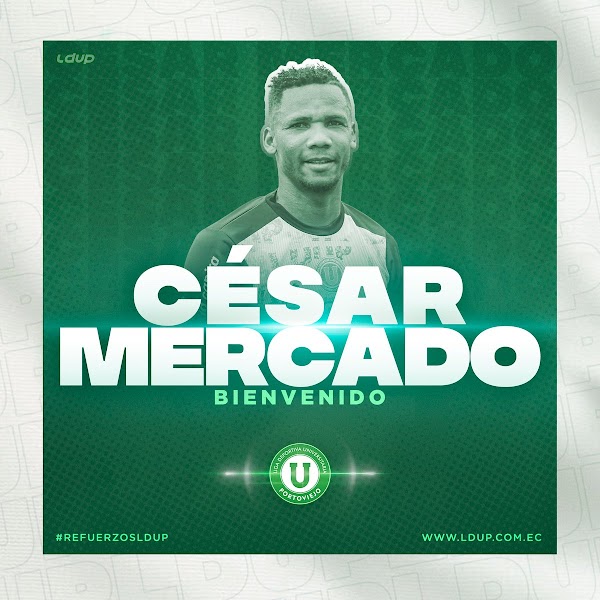 Oficial: LDU Portoviejo, firma César Mercado