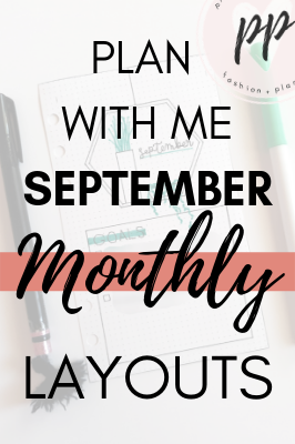 Plan With Me September Bullet Journal Layouts