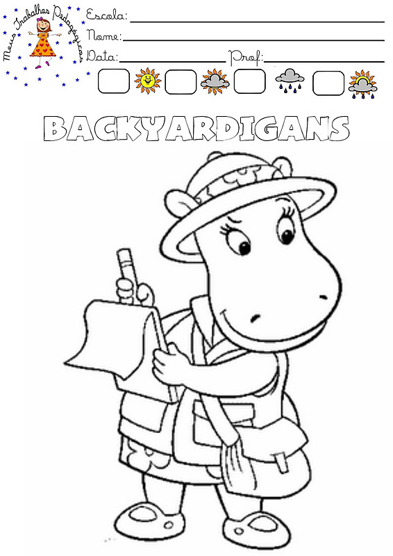 Meus Trabalhos Pedagógicos ®: Backyardigans para colorir
