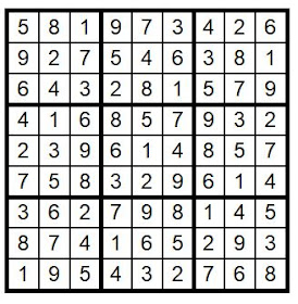 Answer Key Sudoku #36 Brain Training with Cats ©BionicBasil®