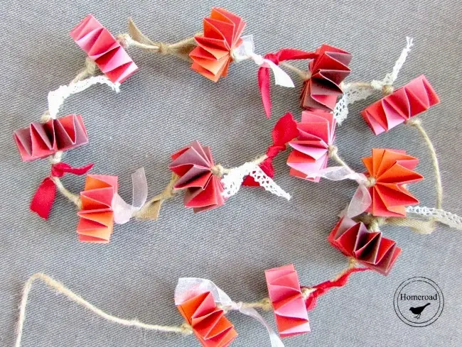 Valentine's Garland IKEA Hack www.homeroad.net