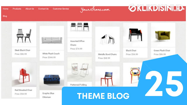 Template Blogger Toko Online Gratis - Template Blogger Responsive Premium Tanpa Cart