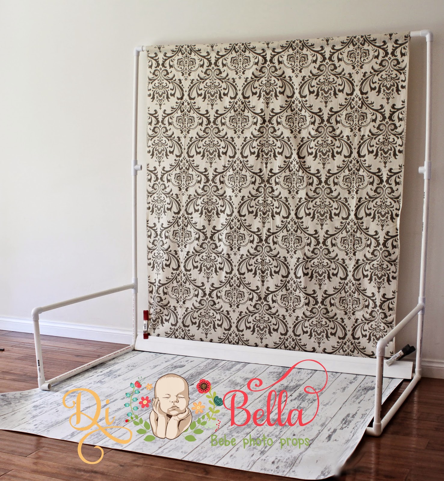 Di Bella Bebe Photo Props 2 in 1 Newborn to Child Backdrop Stand