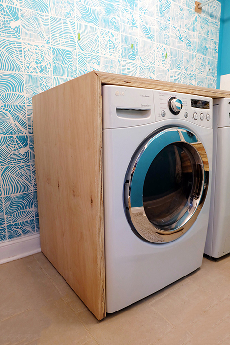 DIY Waterfall Butcher Block Washer & Dryer Counter — We The Dreamers