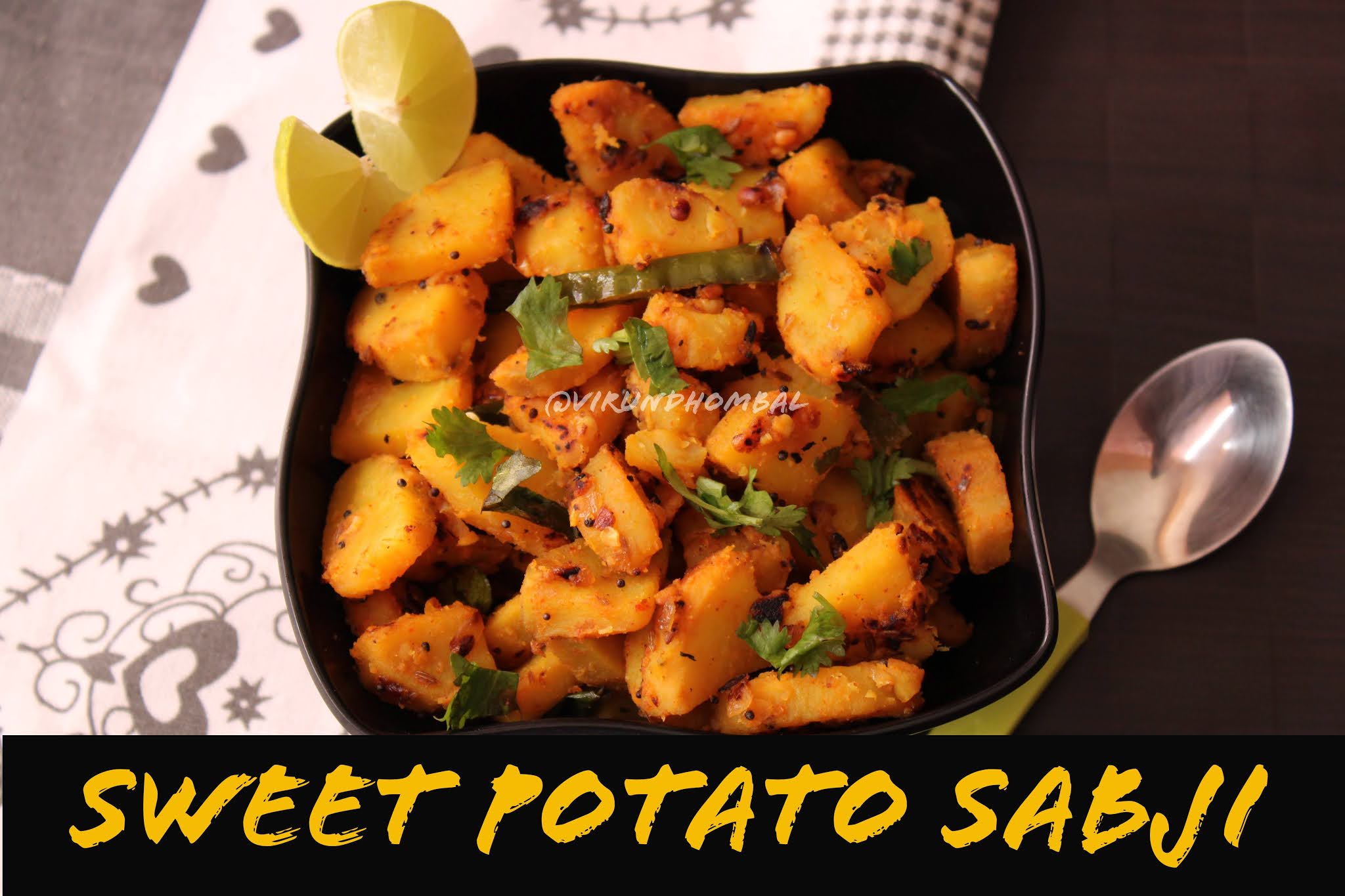 Sweet Potato Sabji Low Calorie Side Dish Recipes Sweet Potato Recipes