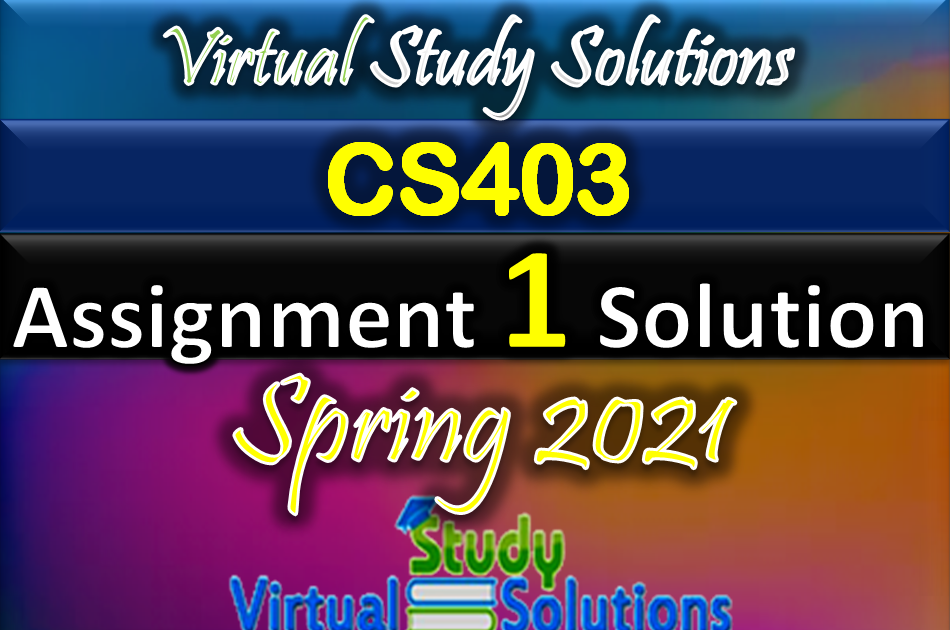 solved assignment 9003 spring 2021