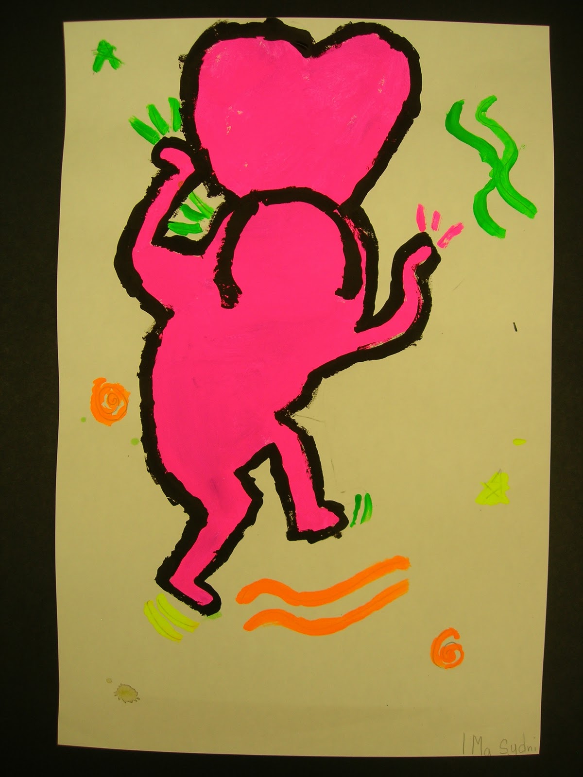 Mrs. Manzella's Student Gallery 1ST GRADE KEITH HARING FIGURES