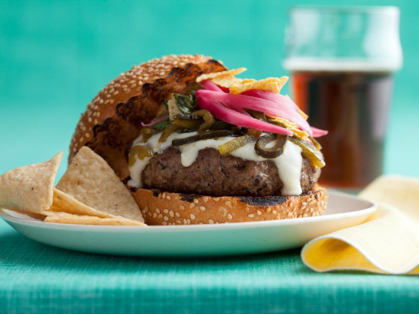 Green Chile Cheese burgers