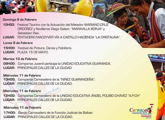 Programa completo Carnaval de Guaranda 2015 Programa completo Carnaval de Guaranda 2015