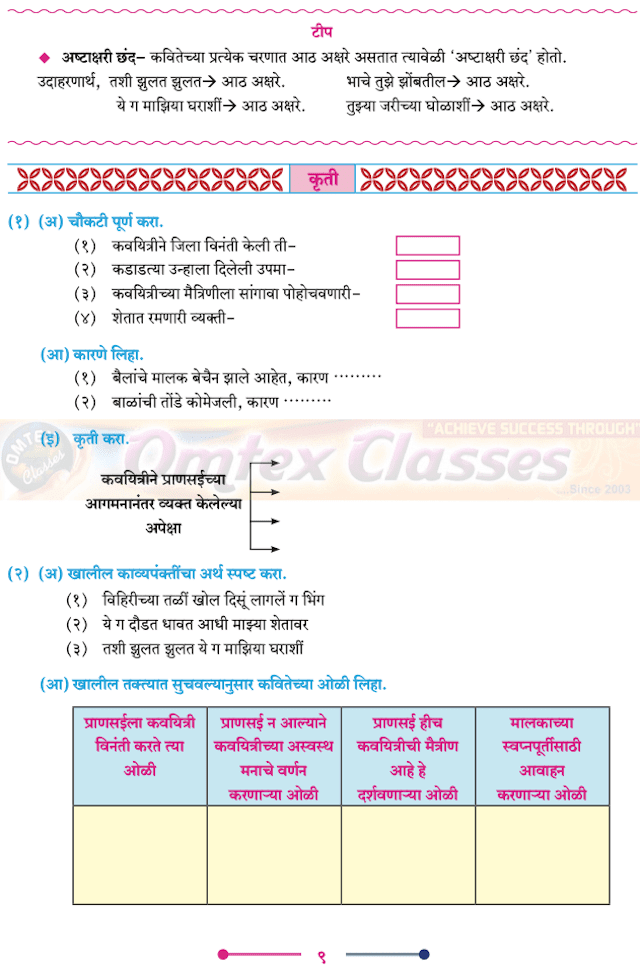 Chapter 1 - प्राणसई Balbharati solutions for Marathi - Yuvakbharati 11th Standard Maharashtra State Board