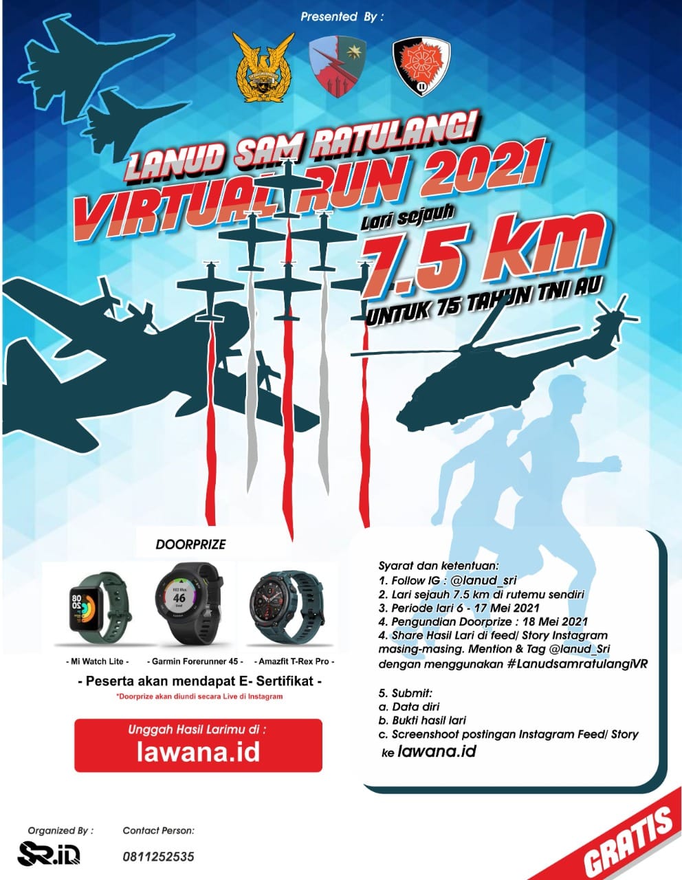 🔍 Lanud Sam Ratulangi Virtual Run • 2021 Lanud Sam Ratulangi Virtual Run • 2021