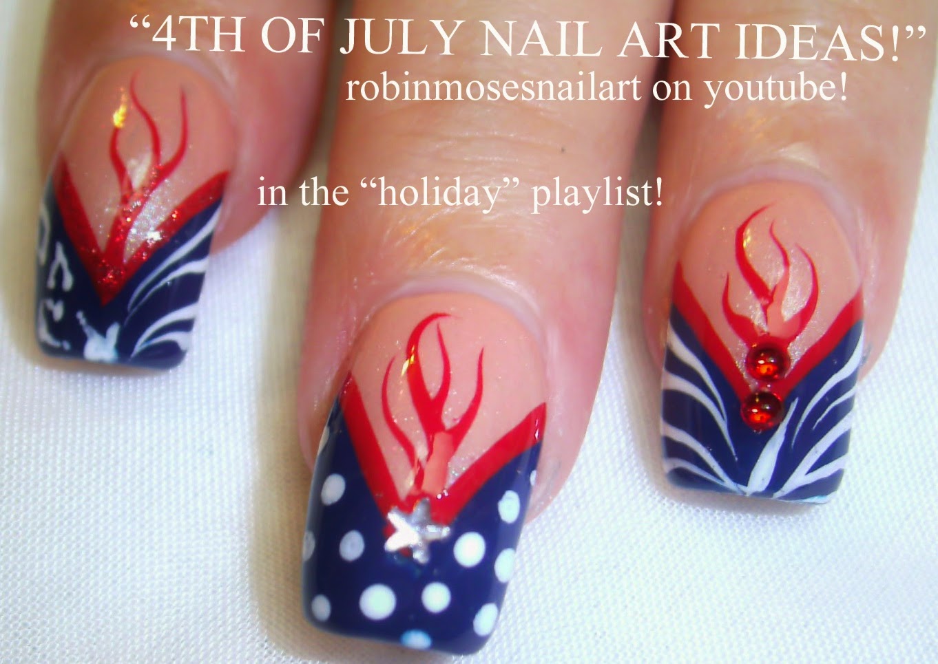 Nail Art by Robin Moses: "memorial day nail art" "memorial day nails
