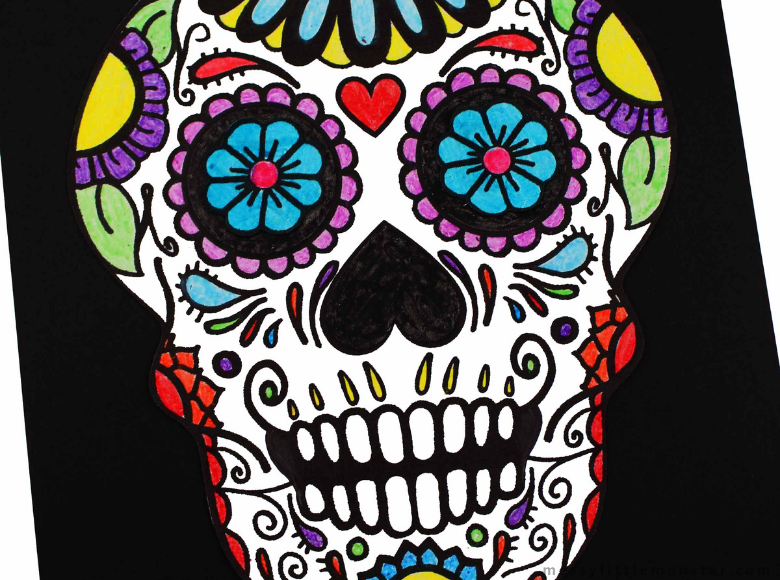 Day of the Dead colouring