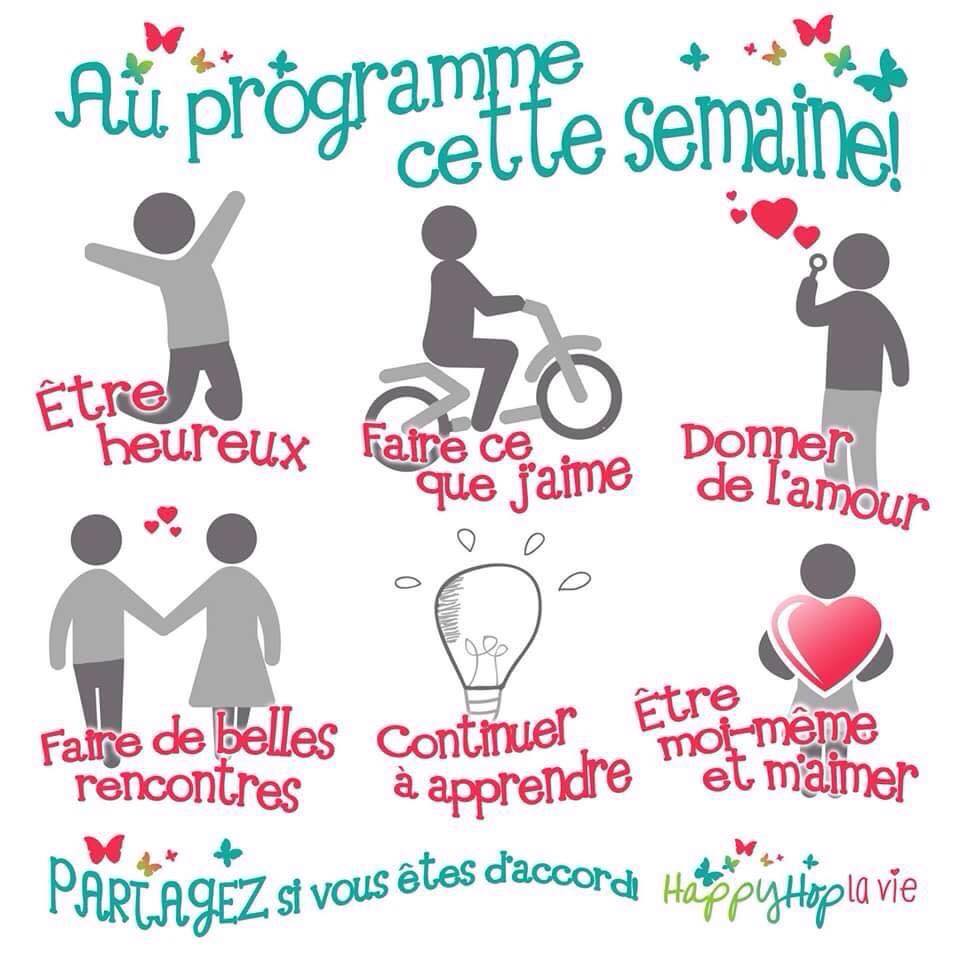 Améliore ton moral Pensées Positives Pour une semaine