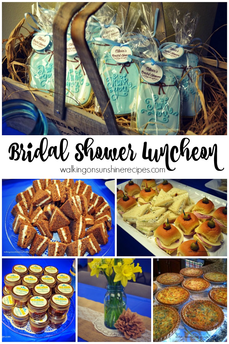 What to Serve for a Bridal Shower Luncheon Walking on Sunshine