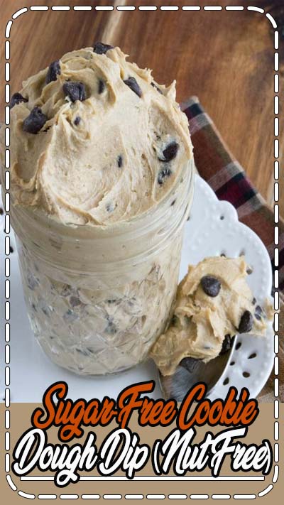 Sugar Free Egg Free Chocolate Chip Cookie Dough Dip 