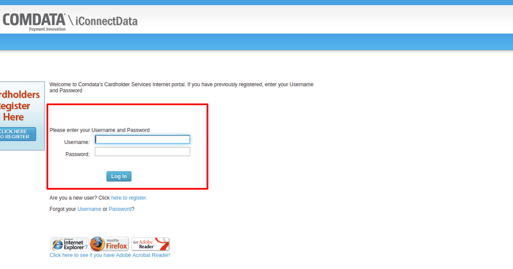 Comdata Login Cardholder Login Help