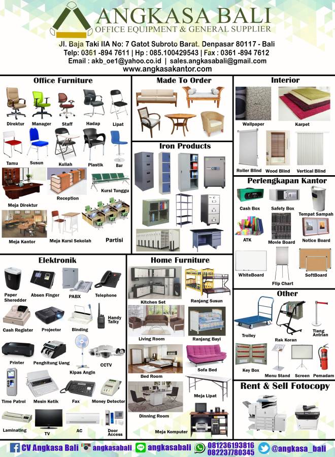 Contoh Brosur Peralatan Kantor