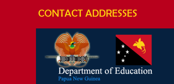 PNG Education Department Contact Address Directory