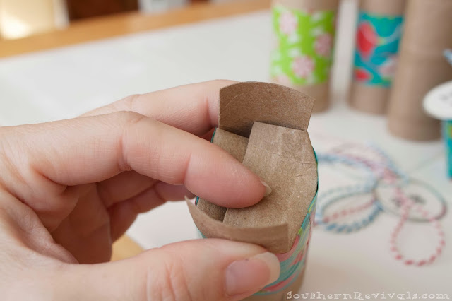 DIY Christmas Advent Calendar with Cardboard Tube Treat Boxes
