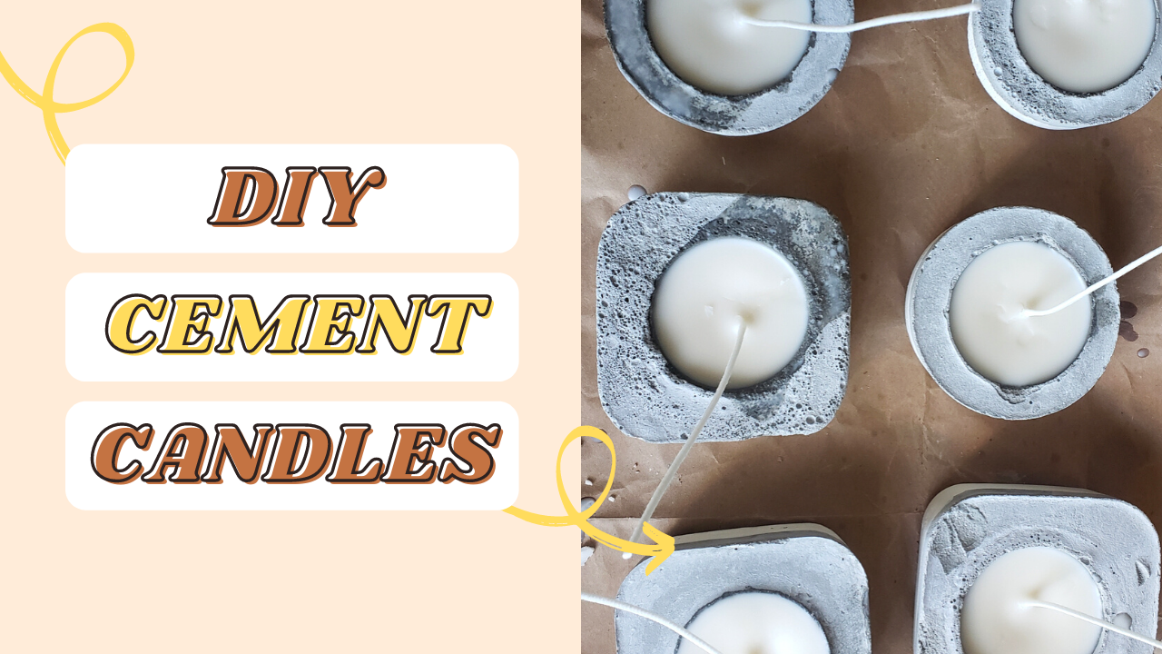 DIY CEMENT CANDLES How To Cement Candles — Alexus Fay