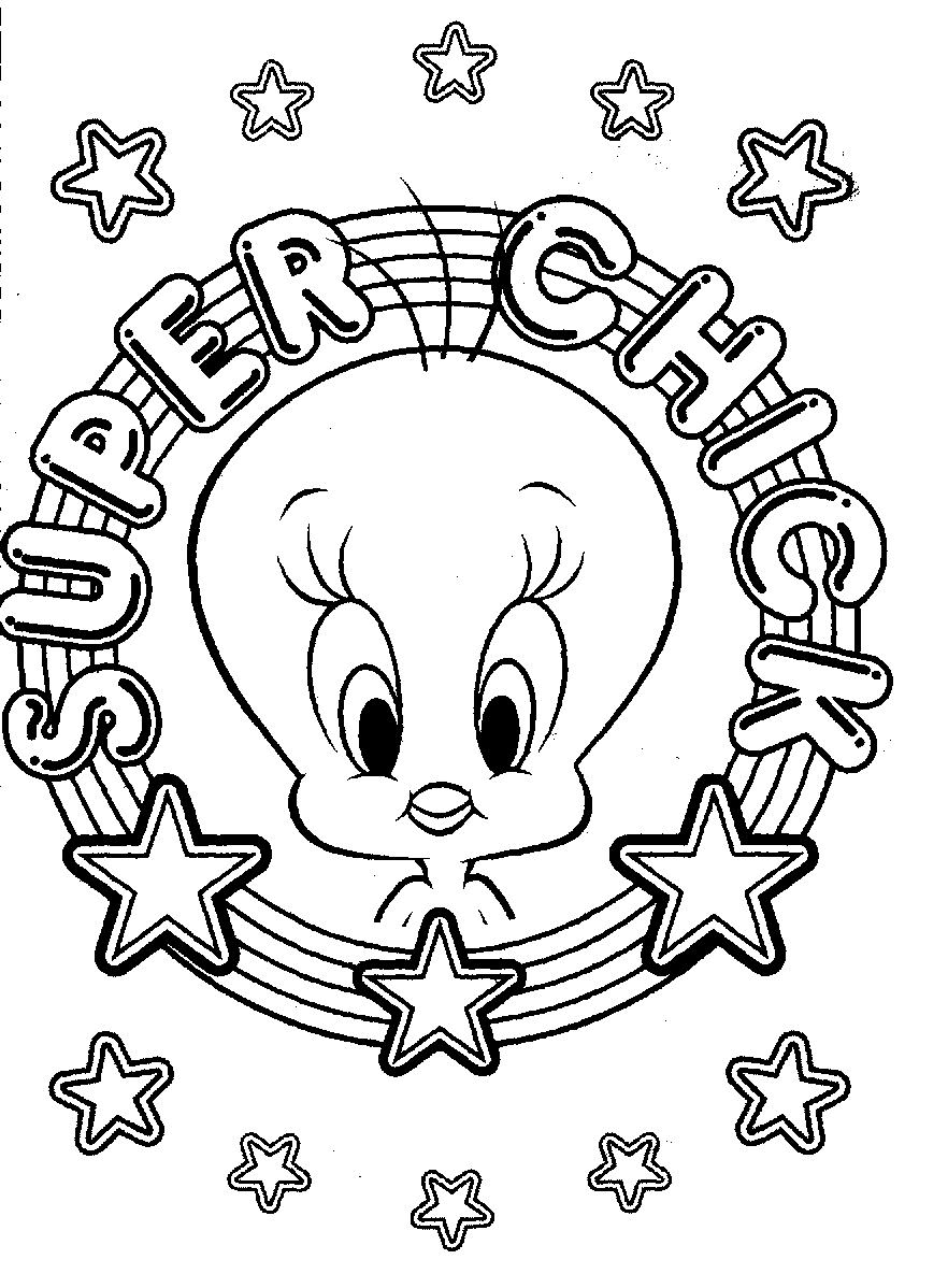 Cute Tweety Bird | Disney Coloring Pages For Kids | Cartoon Coloring Pages