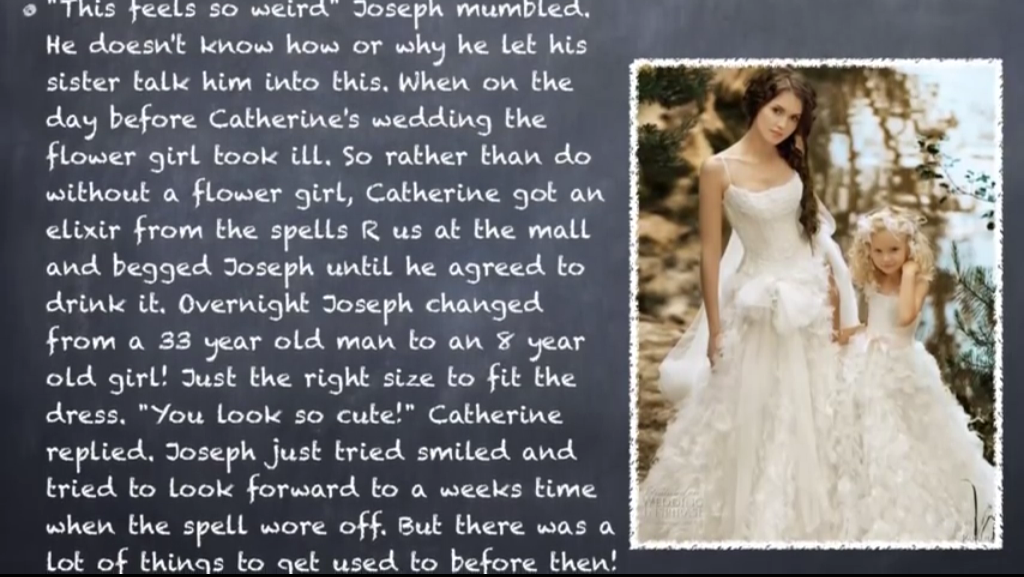 Carly's Captions The Flower Girl