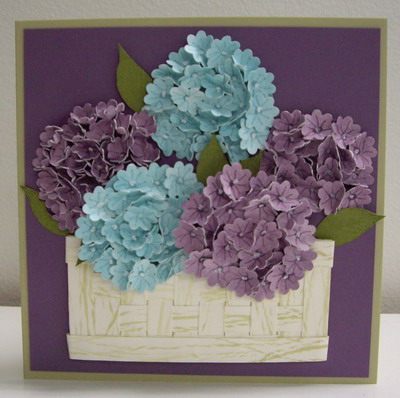 Purple Hydrangea Painting By Nimesha Udani Saatchi Art