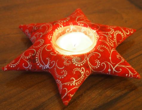 Bernina star shaped candle holder